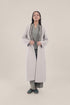 Embroidered Wool long Coat